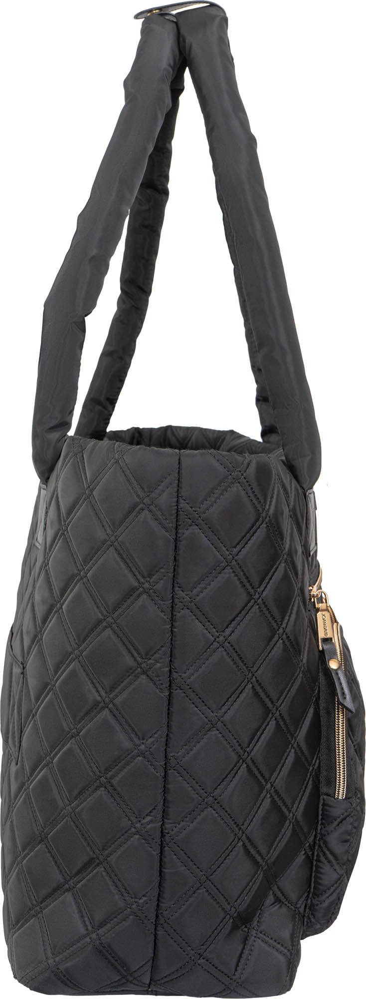 Joan & David Diamond Quilted Nylon Tote