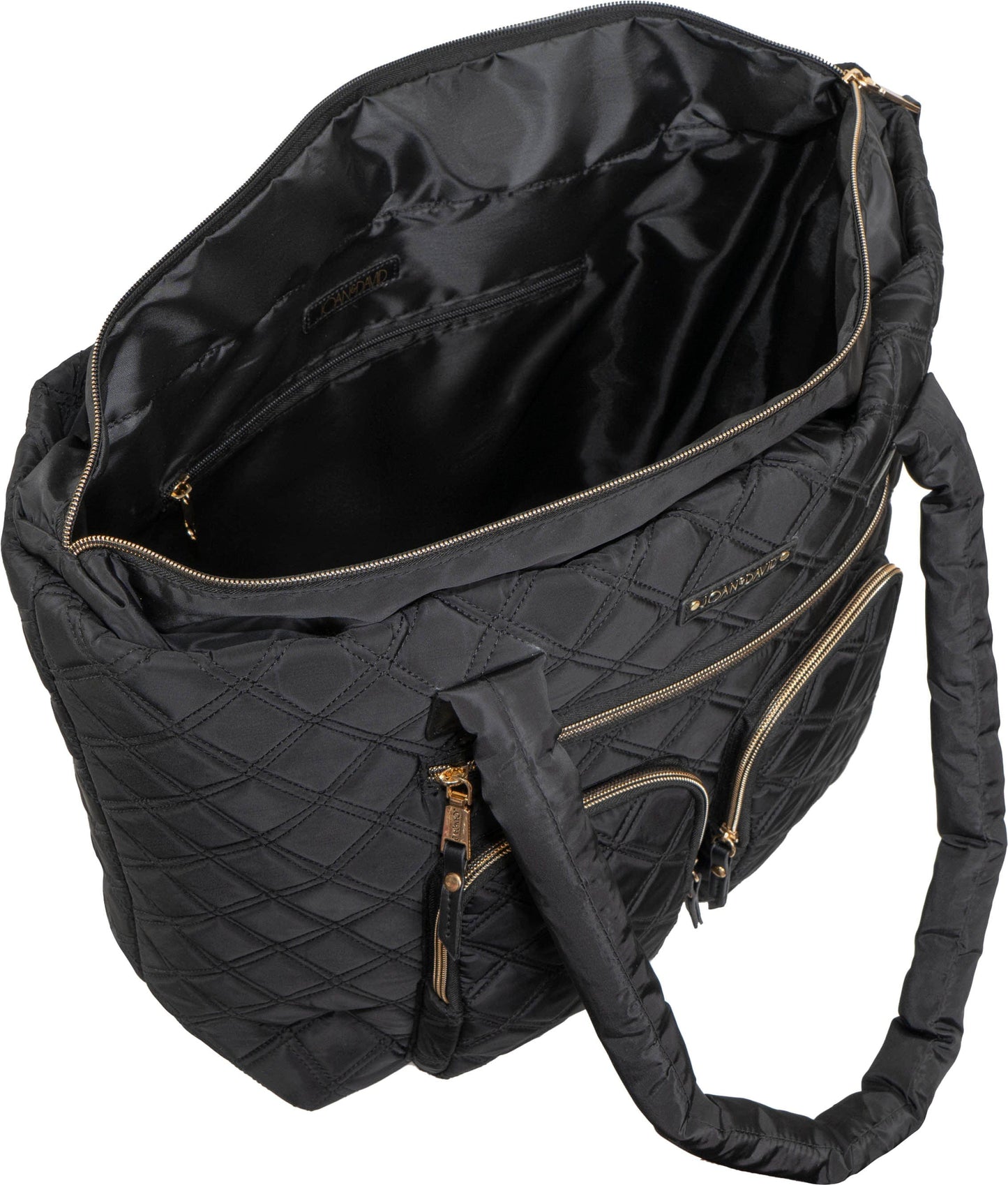 Joan & David Diamond Quilted Nylon Tote