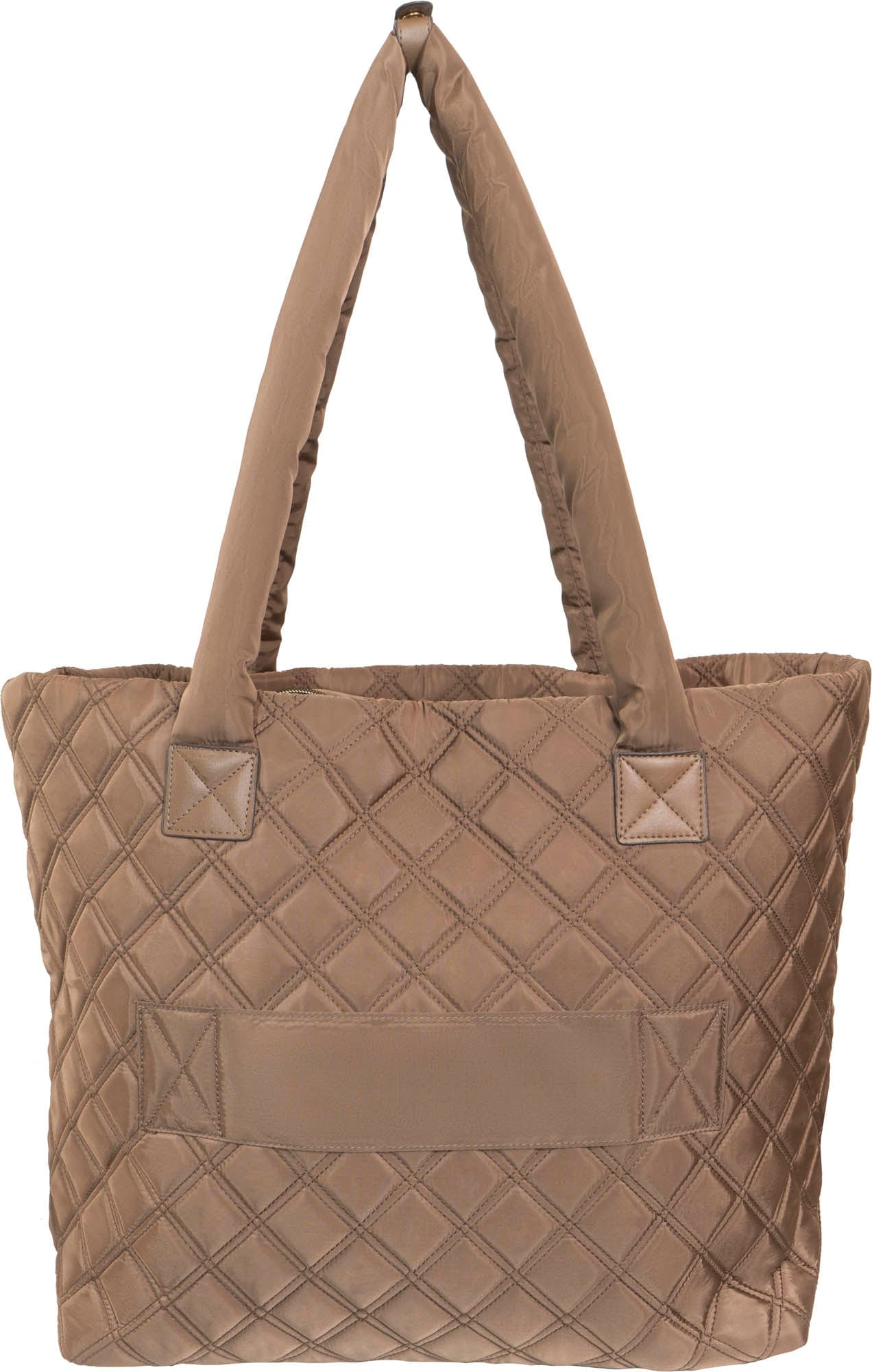 Joan & David Diamond Quilted Nylon Tote