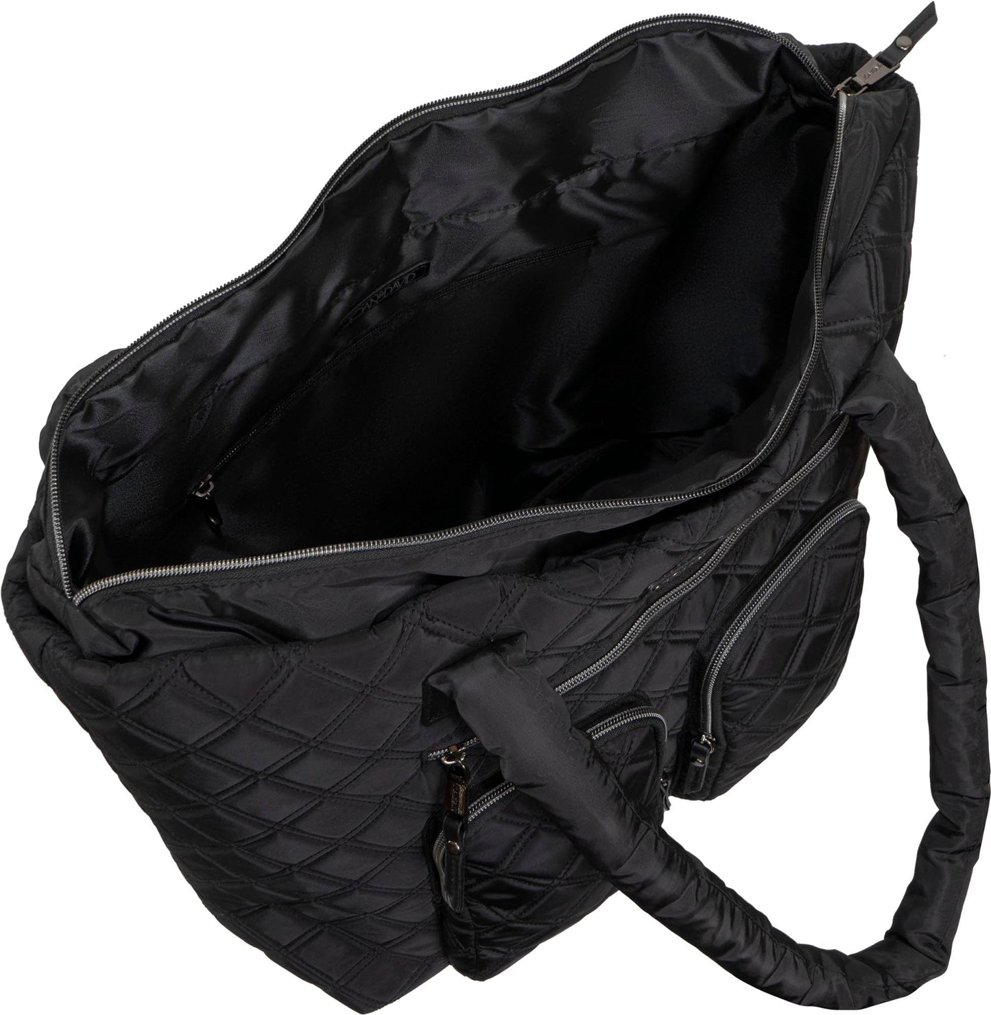 Joan & David Diamond Quilted Nylon Tote