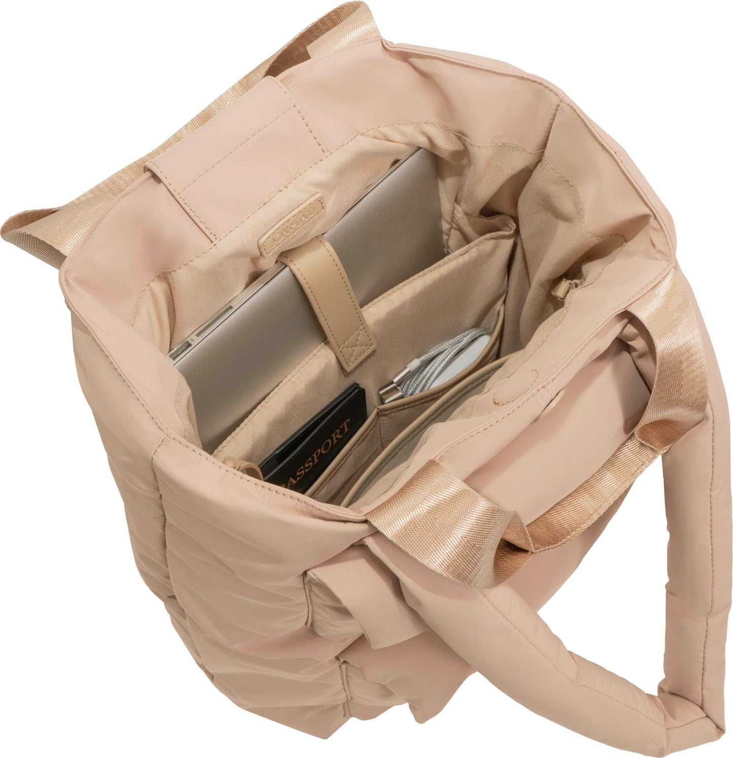 Joan and David Cargo Puffer Nylon Tote