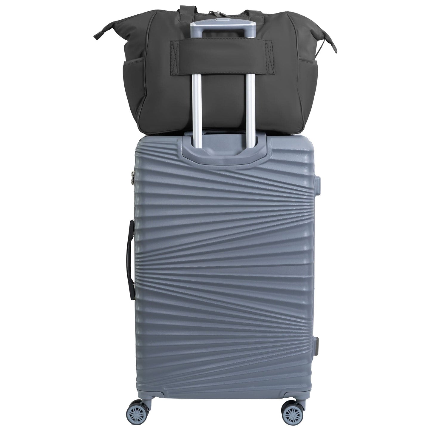 Max Studio 20 Inch Smooth Puffer Nylon Weekender Duffle