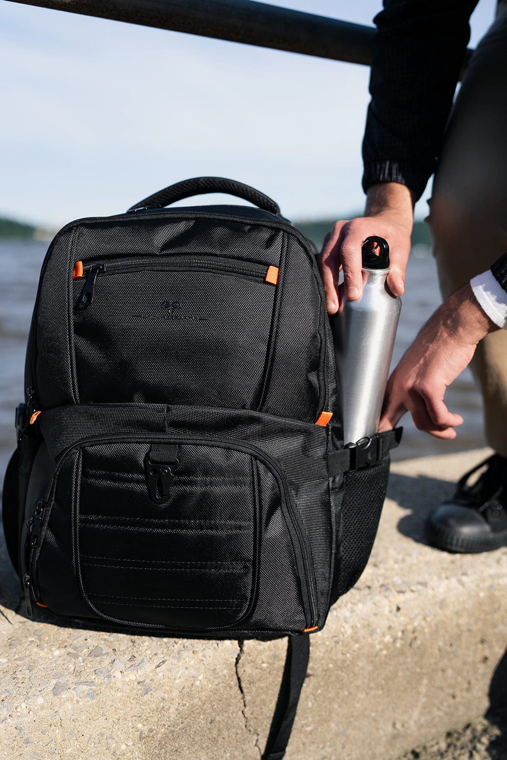 Jack Abrahams The Mason Nylon 19-Inch Workbook Travel Backpack