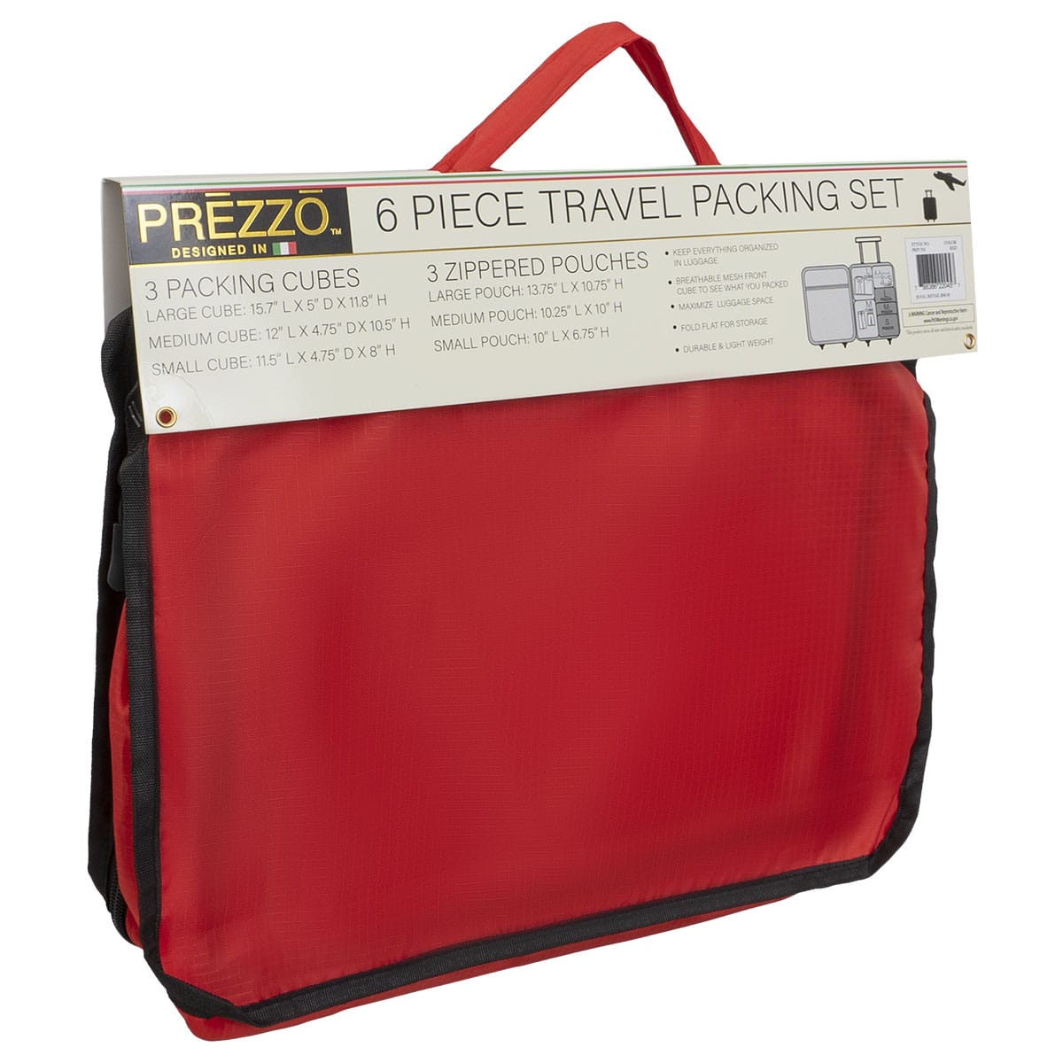 Prezzo Travel Packing Set 6 Piece