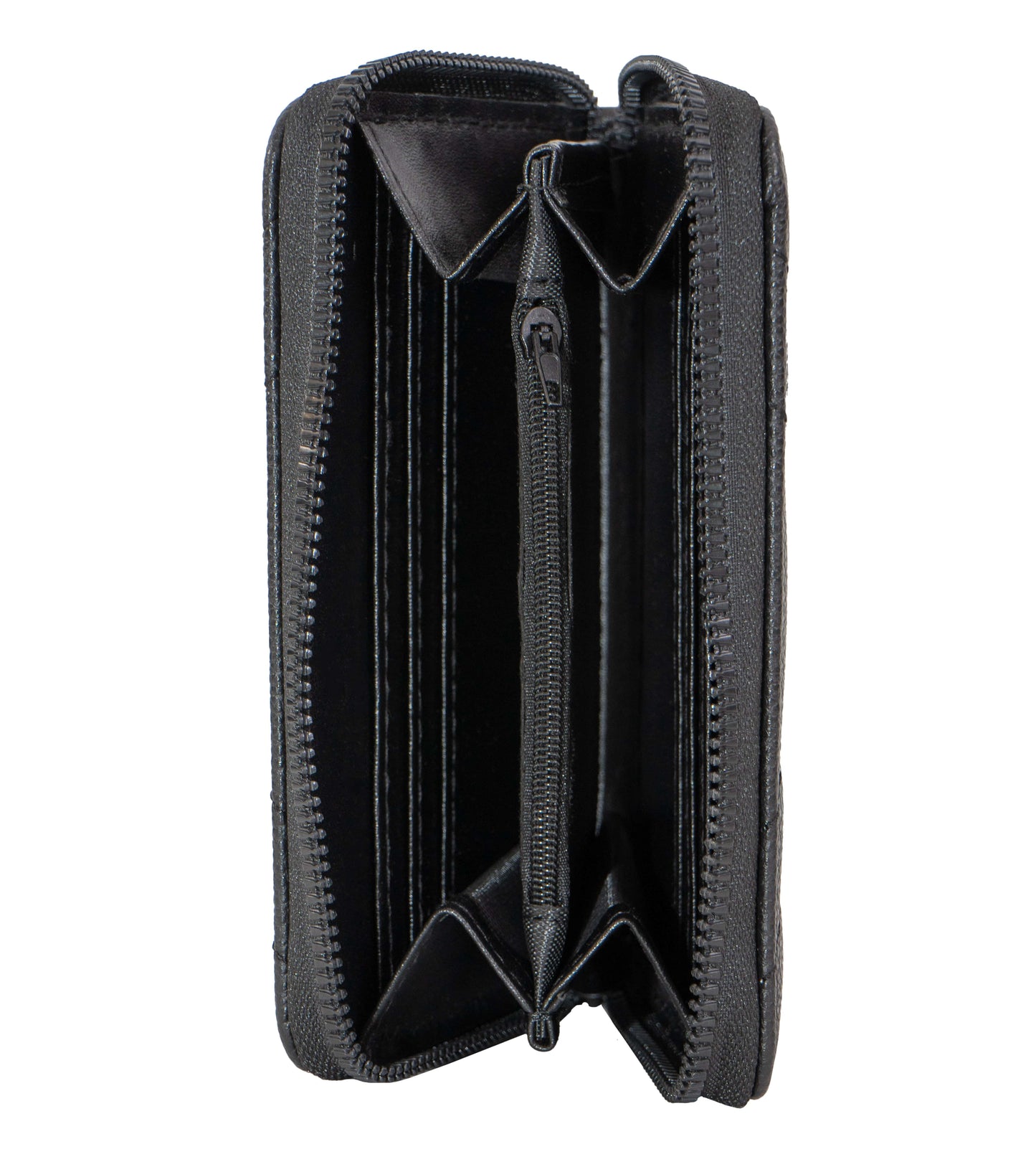 Rebecca & Rifka Quilted Pebble Chevron Medallion Zip Indexer Wallet