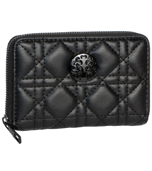 Rebecca & Rifka Smooth Geometric Quilt Medallion Zip Indexer Wallet