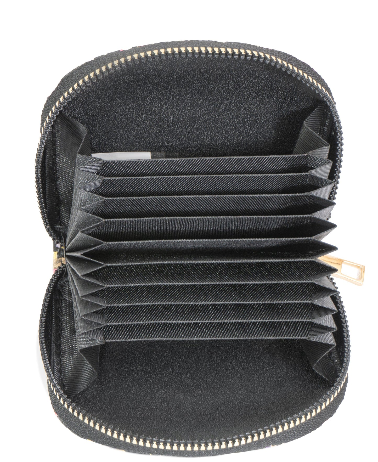 Rebecca & Rifka Round Floral Print Accordion Wallet