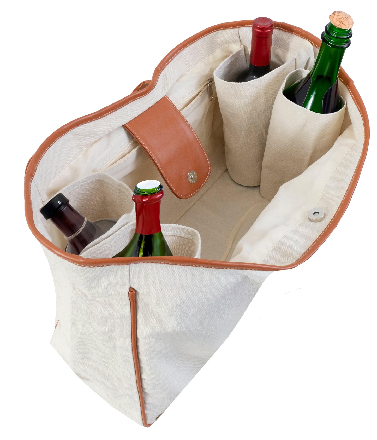 Magid Canvas Wine Tote "MAMA NEEDS WINE"