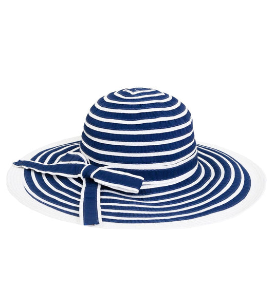 Magid Striped Cotton Foldable Floppy Hat