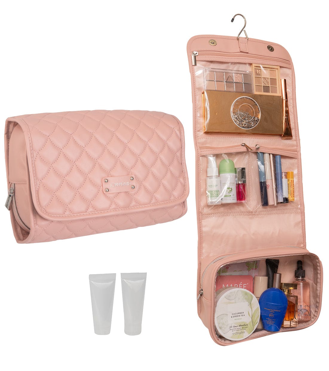 Joan & David The Teardrop Quilted Roll Hanging Toiletry Bag
