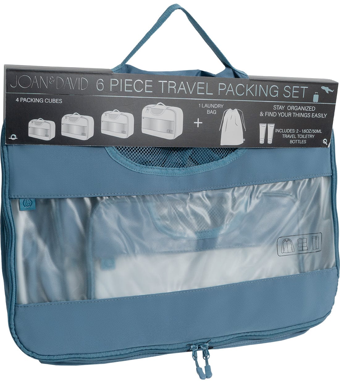 Joan & David 6 Piece Travel Packing Cube Set