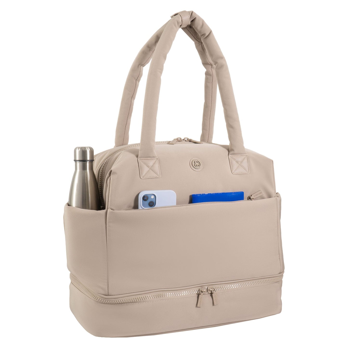 Joan & David The Lainey Sport Nylon Drop Bottom Duffel Bag