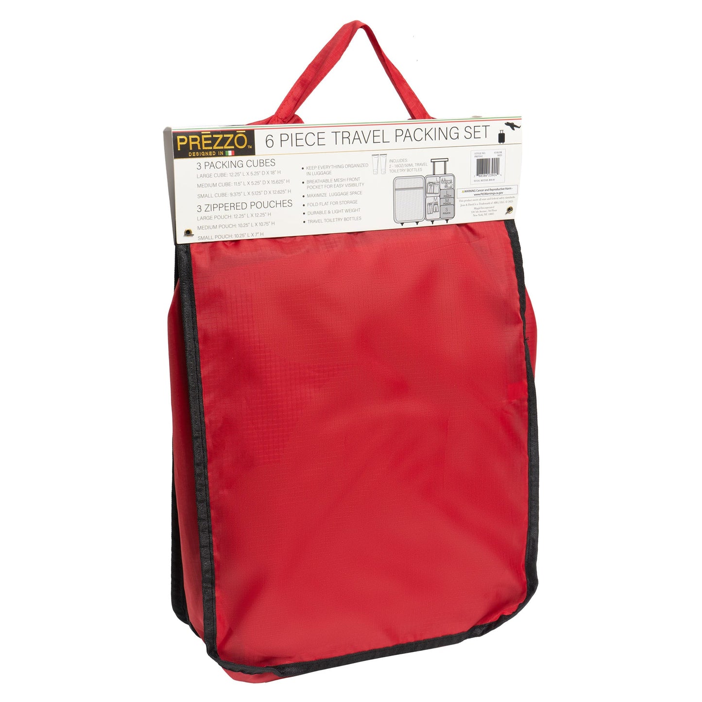 Prezzo Travel Packing Set 6 Piece